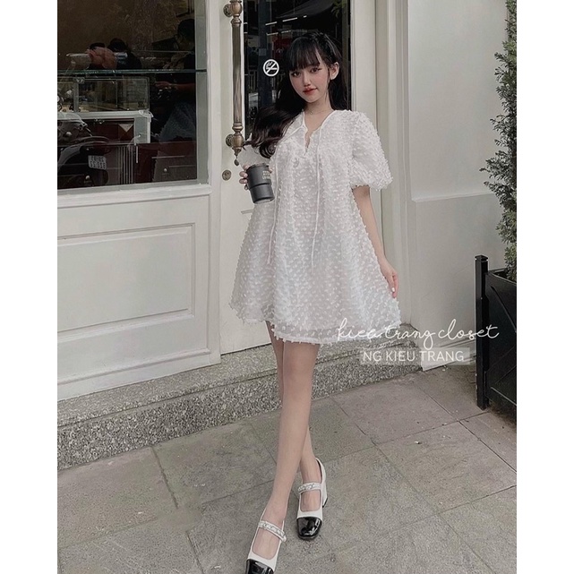 [CANDY TOP] ÁO VÁY BABYDOLL BÔNG NỔI