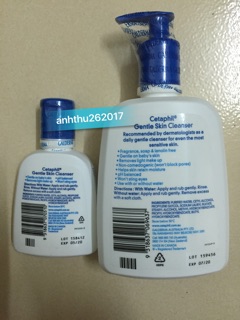 Sữa rửa mặt Cetaphil 125ml/500ml