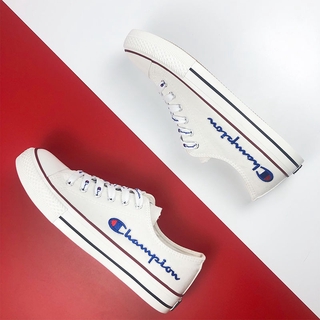 Tính năng❤Giày thể thao Canvas cổ thấp in chữ Champion thời trang cho nam nữ