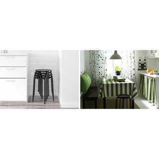 Ghế tròn màu đen MARIUS IKEA
