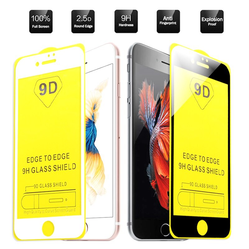 Kính cường lực 9D full viền iPhone đủ dòng