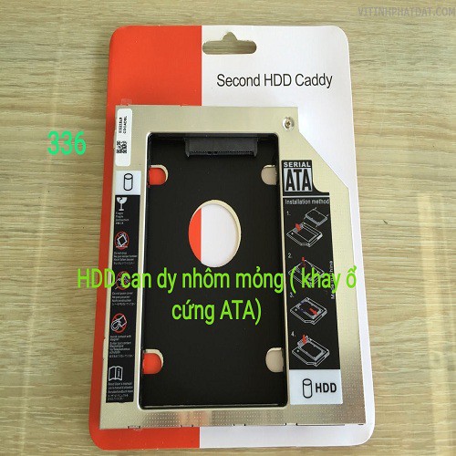 Khay ổ cứng giá rẻ (Xả Kho) Khay Caddy Để HDD/SSD 2.5'' (vỏ nhôm) Mỏng 9.5 mm