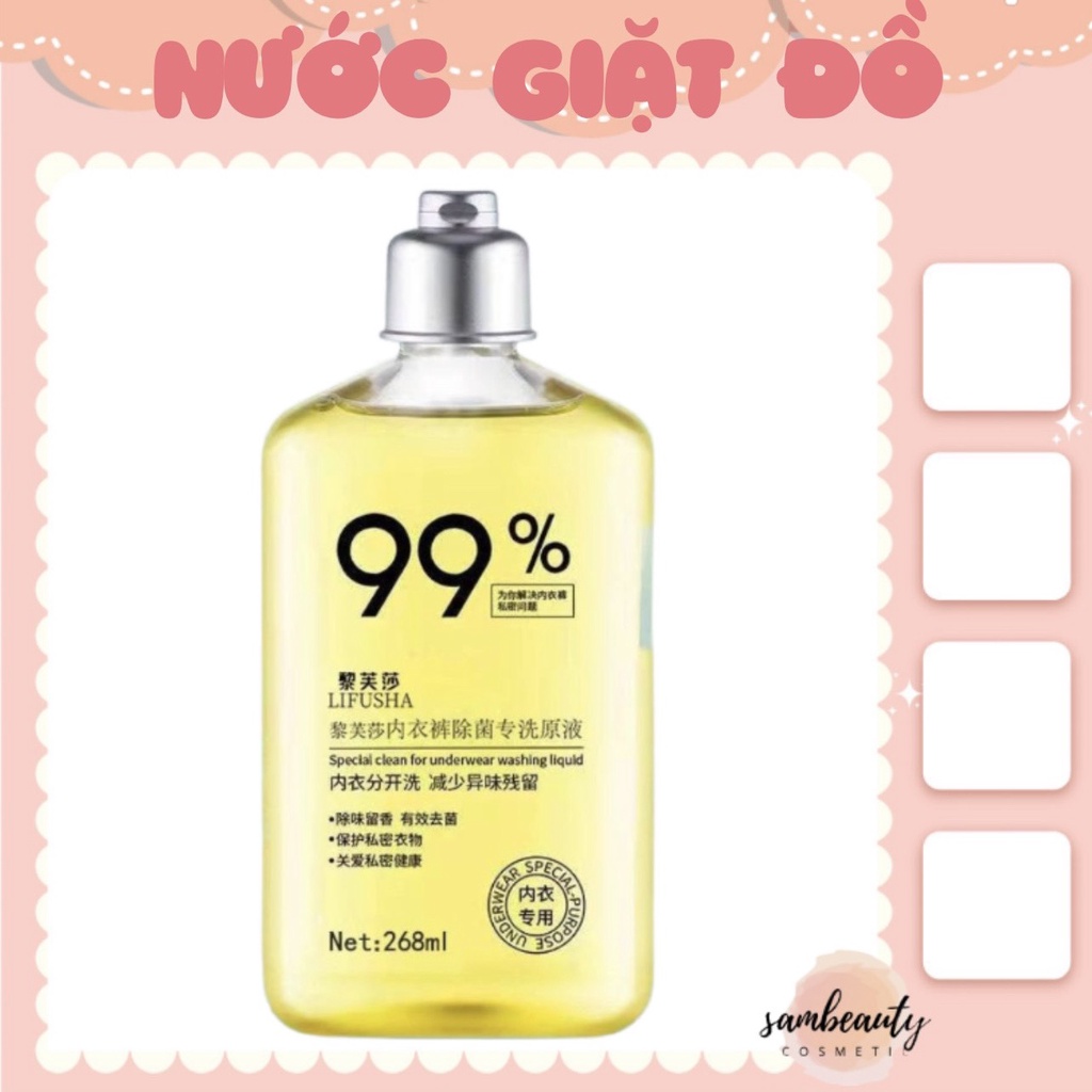 NƯỚC GIẶT ĐỒ LÓT AN TOÀN LÀNH TÍNH SACH ĐẾN 99.99% SamBeauty