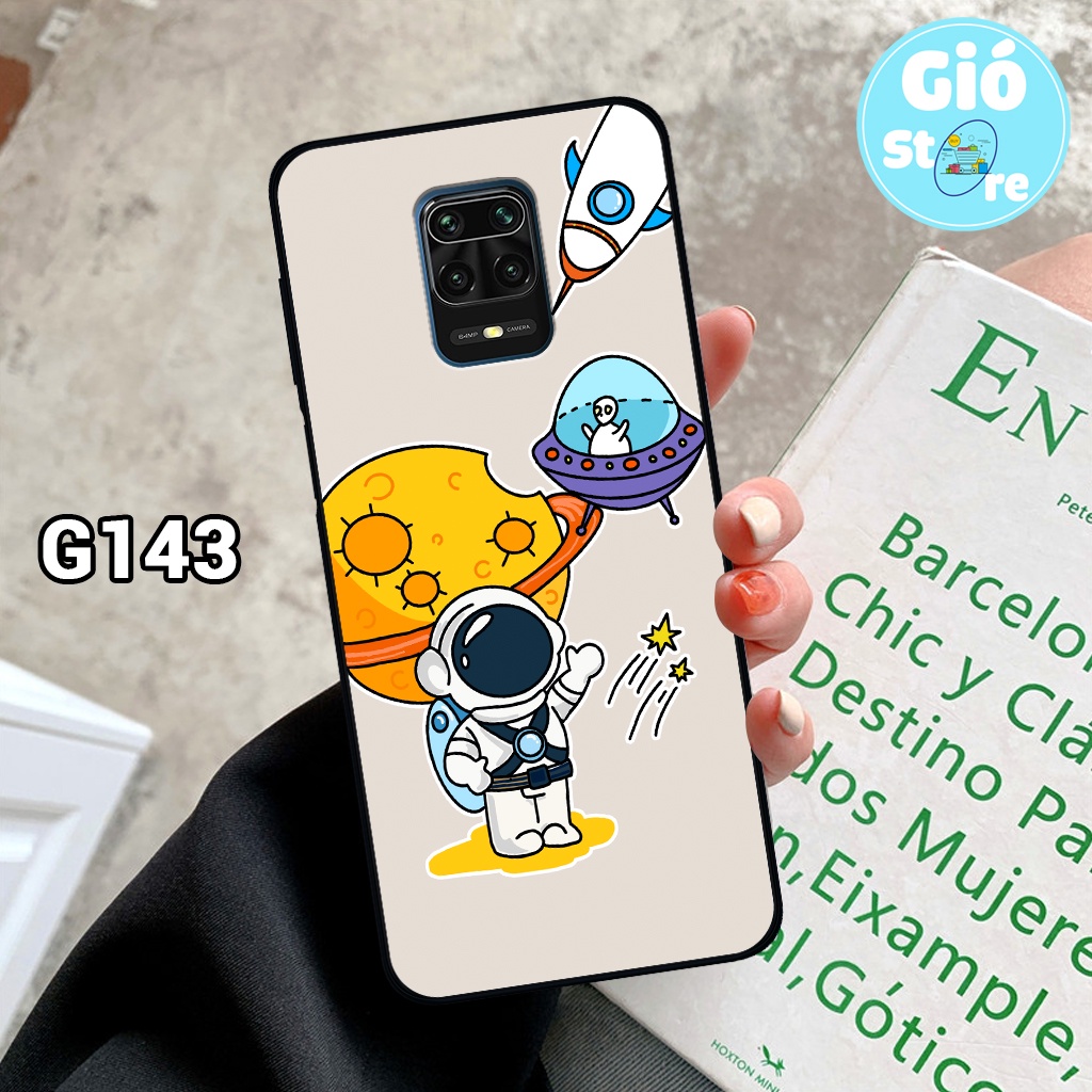 Ốp lưng XIAOMI REDMI NOTE 9/ NOTE 9S/ NOTE 9 PRO in hình vũ trụ, phi hành gia,lưng nhựa cứng viền dẻo