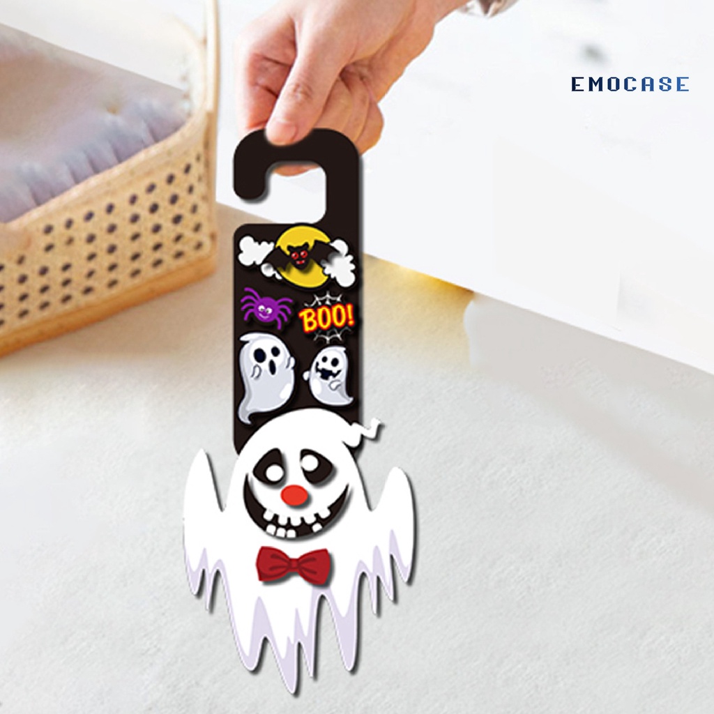 Miếng Dán Trang Trí Cửa Họa Tiết Hoạt Hình Bắt Mắt Hiệu Ứng 3D Phong Cách Halloween