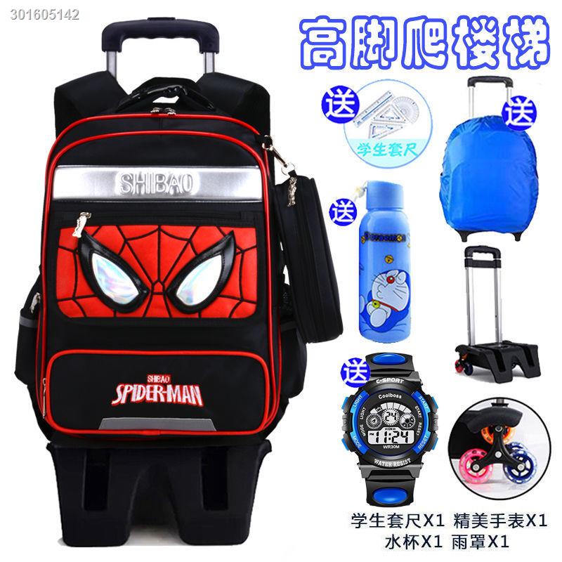 Ba Lô Kéo Hình Người Nhện Có Thể Tháo Rời Sử Dụng Khi Đi Học Cho Bé Trai Lớp 2-3 - 6