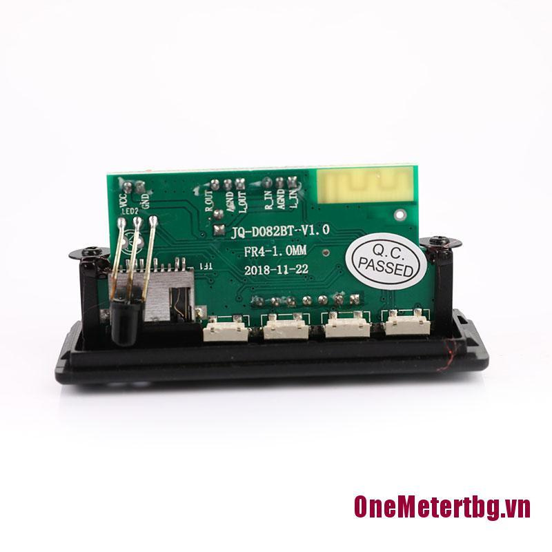 【OneMetertbg】Car MP3 Decoder Board 5V 12V Audio Module USB TF AUX FM Radio Remote Control
