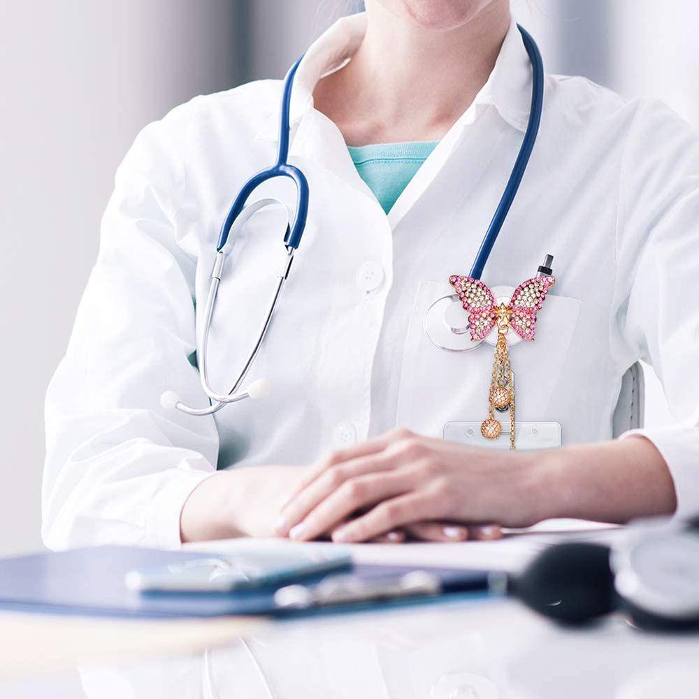 Kẹp Thẻ Tên Hình Chú Voi Dễ Thương Có Thể Thu Gọn Tiện Dụng Cho Văn Phòng|Giá Đỡ Huy Hiệu Bệnh Viện / Bệnh Viện Kiểu Dáng Tiện Dụng Chất Lượng Cao