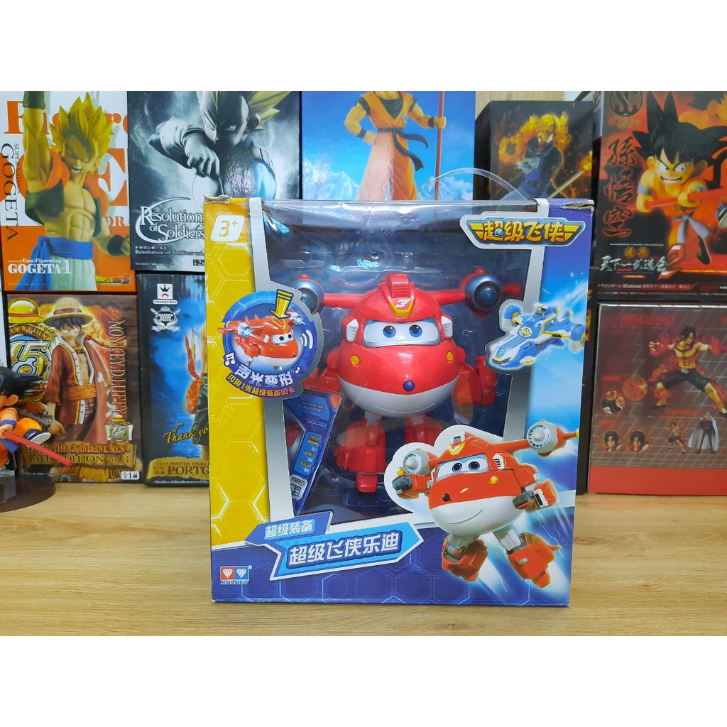 Super wings đội bay siêu đẳng Robot Biến Hình Cỡ Lớn Có Đèn Và Âm Thanh : Jett siêu cấp, Dizzy, Astra, Donnie siêu cấp