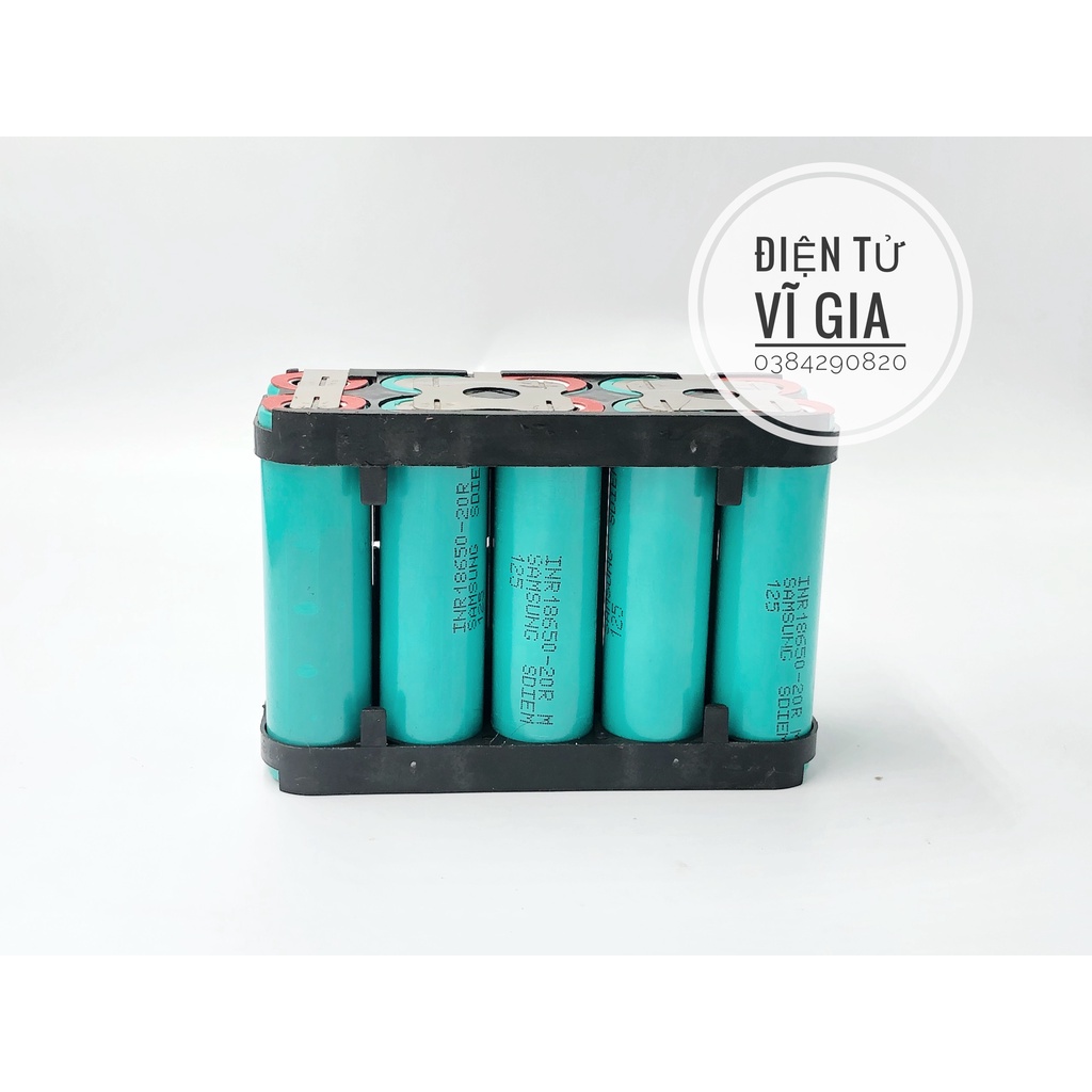 Khối pin Makita 5S2P 18V pin Samsung 20R  dung lượng 4000mAh xả cao 45A