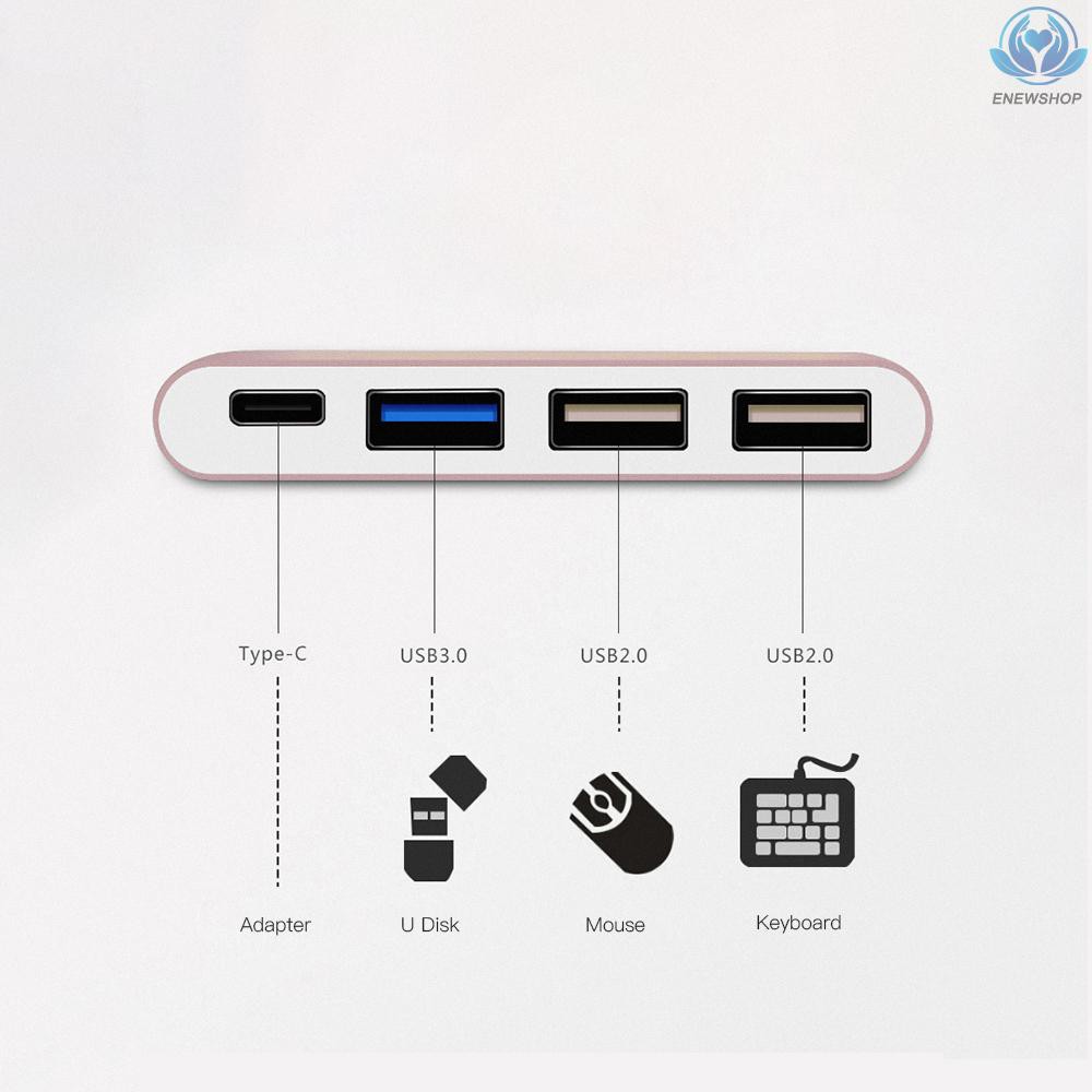 Bộ Chia 3 Cổng Usb Type-c 3 Trong 1