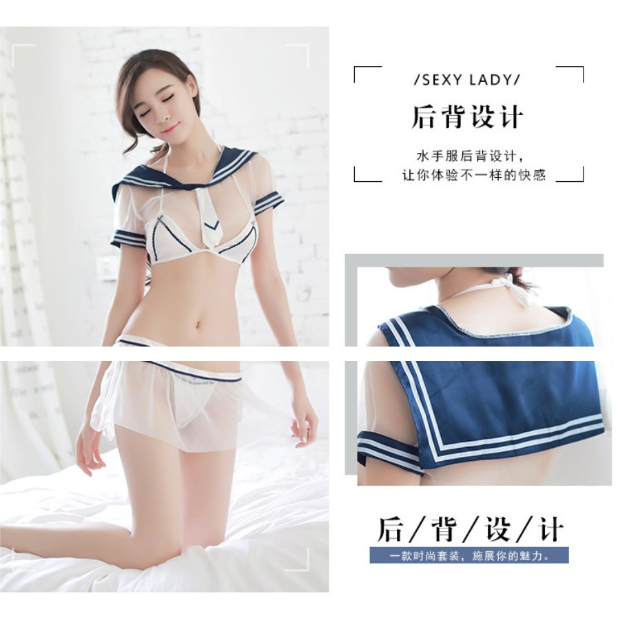 S01 - Cosplay đồng phục thủy thủ học sinh sexy xanh trắng | BigBuy360 - bigbuy360.vn