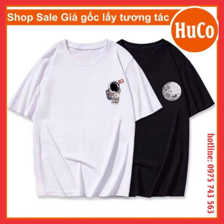 áo thun đôi ngắn tay nam nữ, áo phông hè đôi người sao hỏa chất cotton mềm mát form rộng unisex freesize mặc đôi nhóm ་