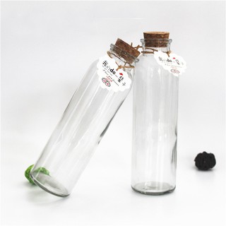 Chai Thủy Tinh 350ML Nắp Gỗ