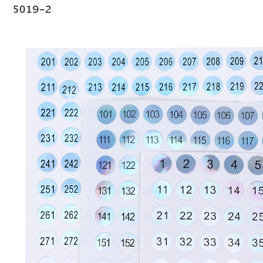 [GAV] Waterproof Number 1-300 Laser Labels Stickers Nail Polish Lipstick Number Tags {VN}