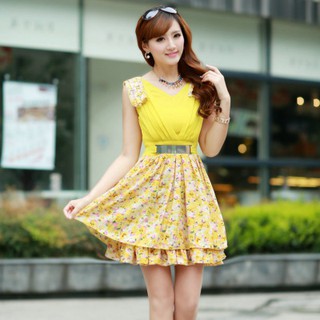 Váy đầm dáng xòe tay bồng đẹp