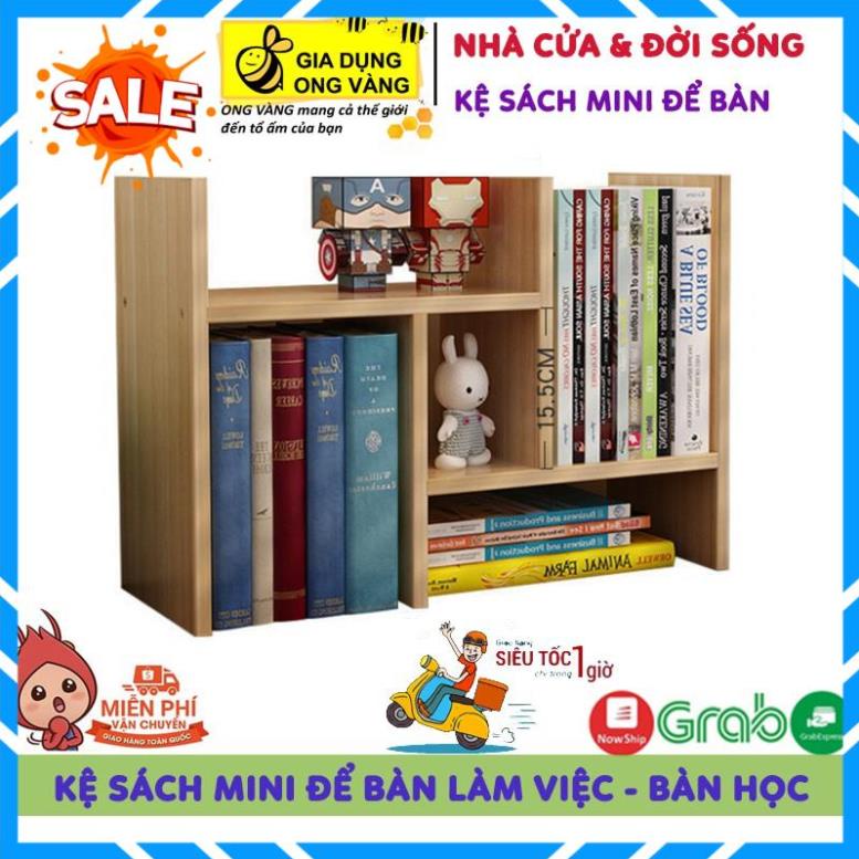 Kệ Sách Mini, Giá Để Sách, Để Tài Liệu Văn Phòng Trên Bàn Làm Việc Bằng Gỗ Ép, Trang Trí Bàn Làm Việc Siêu Tiện Dụng