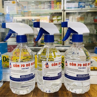 CỒN 70 ĐỘ - CỒN  BIDOPHAR CHAI 500ML