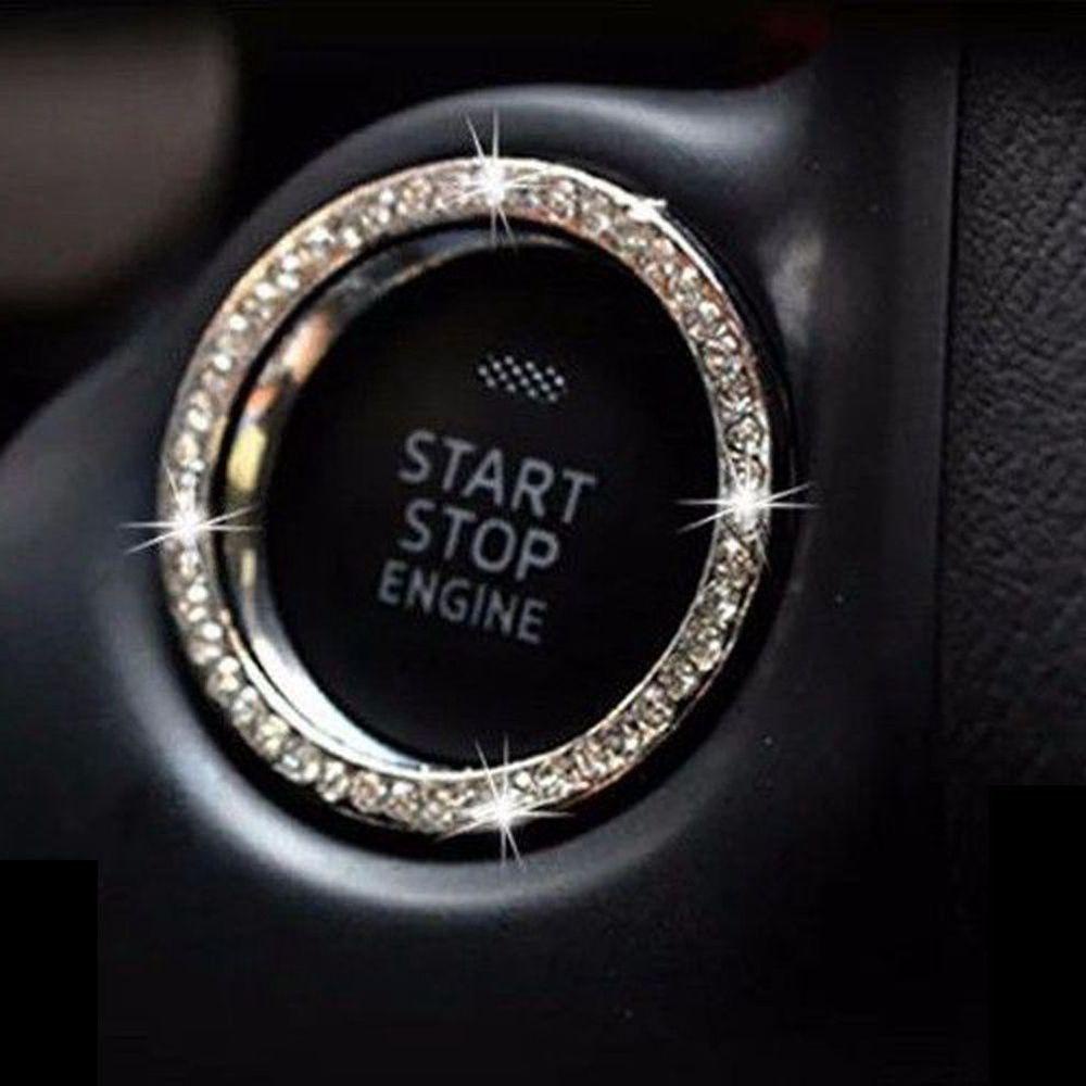 Vòng Trang Trí Nút Công Tắc Khởi Động Xe SUV Lấp Lánh Hàng Mới