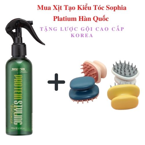 [ Phồng chân tóc ] xịt dưỡng giữ nếp tóc collagen  - Làm phồng tạo kiểu tóc - Chống Xẹp SophiaPlatimum - Hàng Hàn Quốc