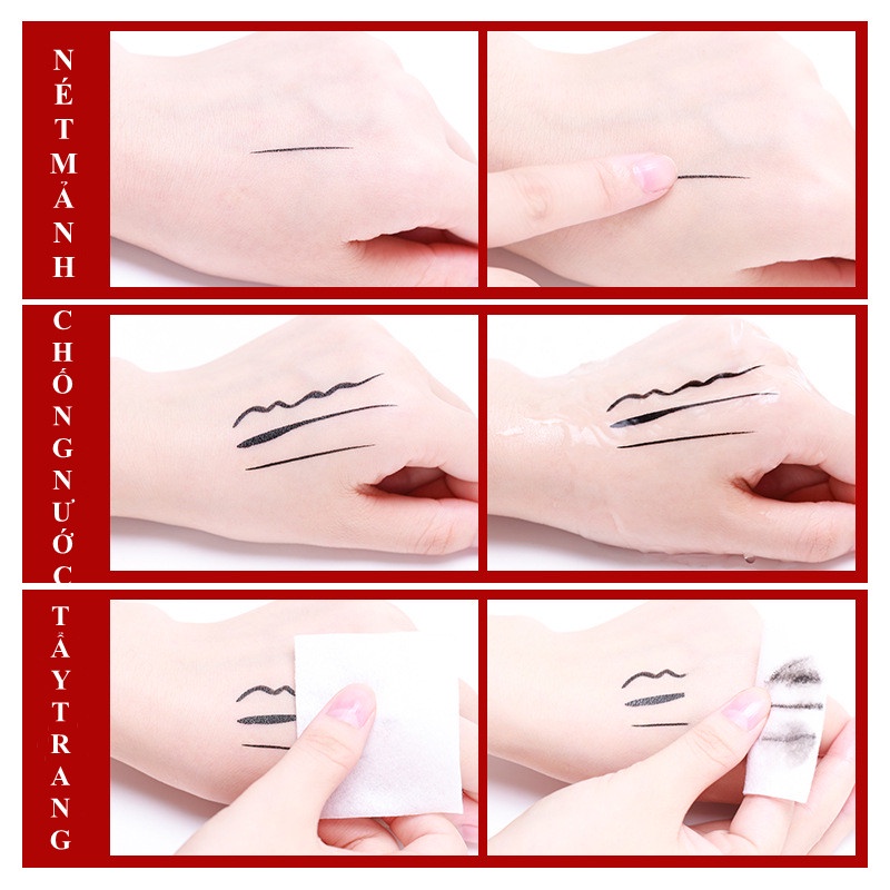 BÚT KẺ MẮT KHÔNG THẤM NƯỚC NHANH KHÔ LEEZI nội địa trung chính hãng SPB00636