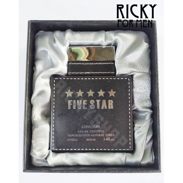 Nước hoa nam chính hãng FIVE STAR 5 SAO LONKOOM 100ml mùi hương nam tính mạnh mẽ sang trọng thơm lâu