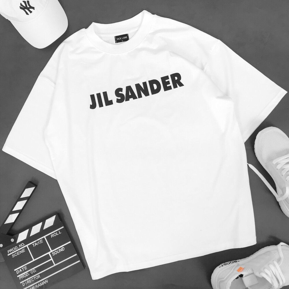 Áo thun local brand tay lỡ JIL SANDER , áo phông trắng cộc tay nam nữ unisex , Odin Clothing