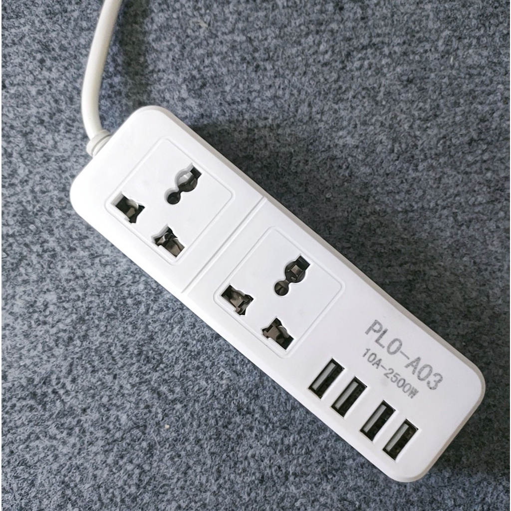 Ổ CẮM PLO-A03 ổ cắm sạc điện thoại, ổ cắm USB