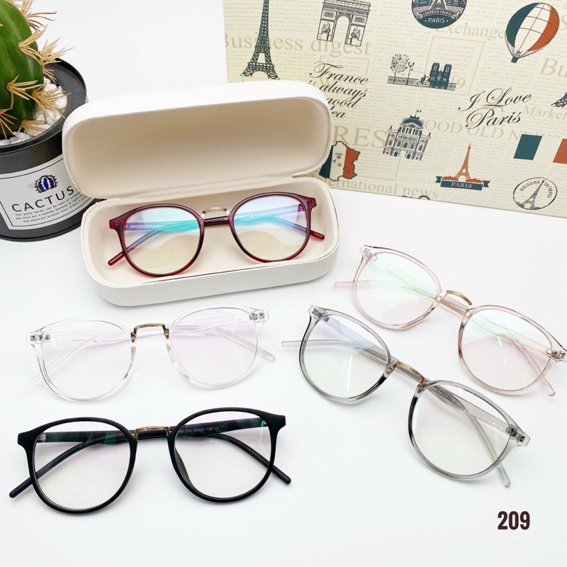Gọng kính cận tròn dẻo mã 209 (Có lắp mắt cận viễn loạn) | BigBuy360 - bigbuy360.vn