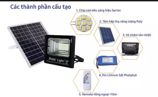Đèn năng lượng mặt trời 200w