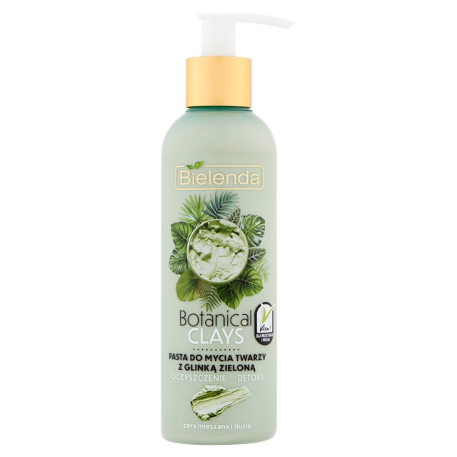Sữa Rửa Mặt Bielenda Botanical Đất Sét Xanh Da Dầu Hỗn Hợp
