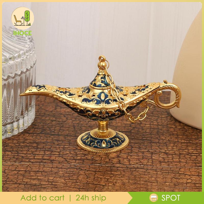 Đèn Thần Aladdin Bằng Kim Loại Để Bàn Trang Trí Tiệc Halloween