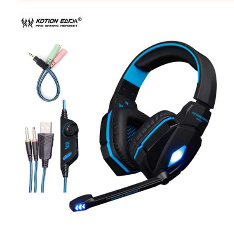 Tai Nghe Chụp Tai Kotion EACH G4000 Có Micro Và Đèn LED Dùng Để Chơi Game