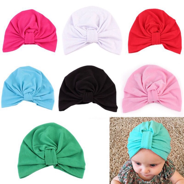 Nón turban cho bé
