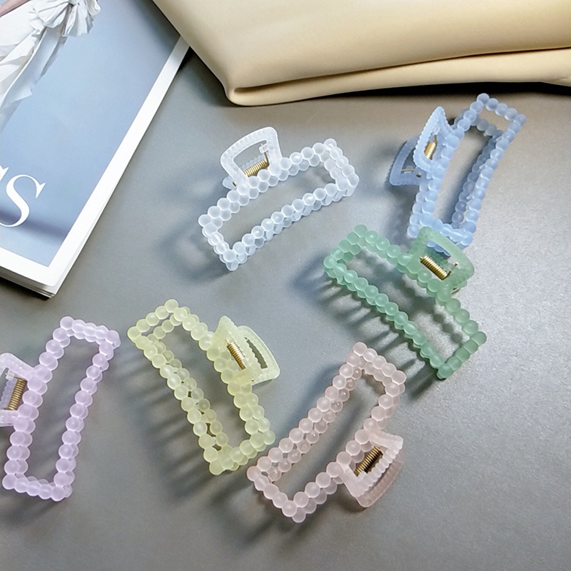 Kẹp tóc trong suốt phong cách Hàn Quốc thời trang cho nữ