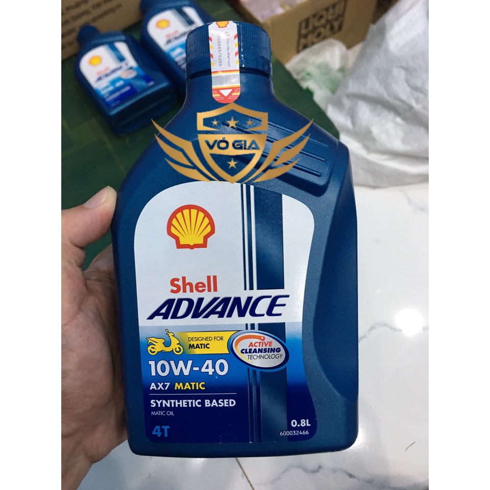 NHỚT SHELL ADVANCE AX7 MAXTIC SCOOTER 10W40 Synthetic Based dùng cho xe tay ga