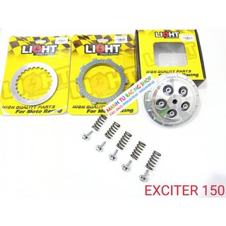 bộ nồi 5 lò xo xe exciter 150 light full lá sắt bố lò xo