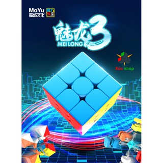 Rubik 3x3 không viền - MeiLong 3 Stickeress