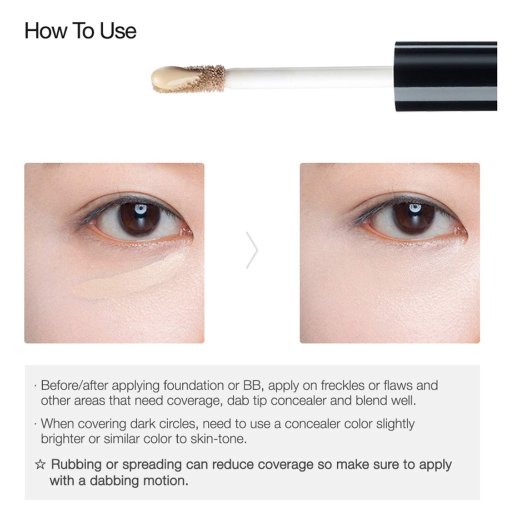 Kem Che Khuyết Điểm The Saem Cover Perfection Tip Concealer SPF28 PA++