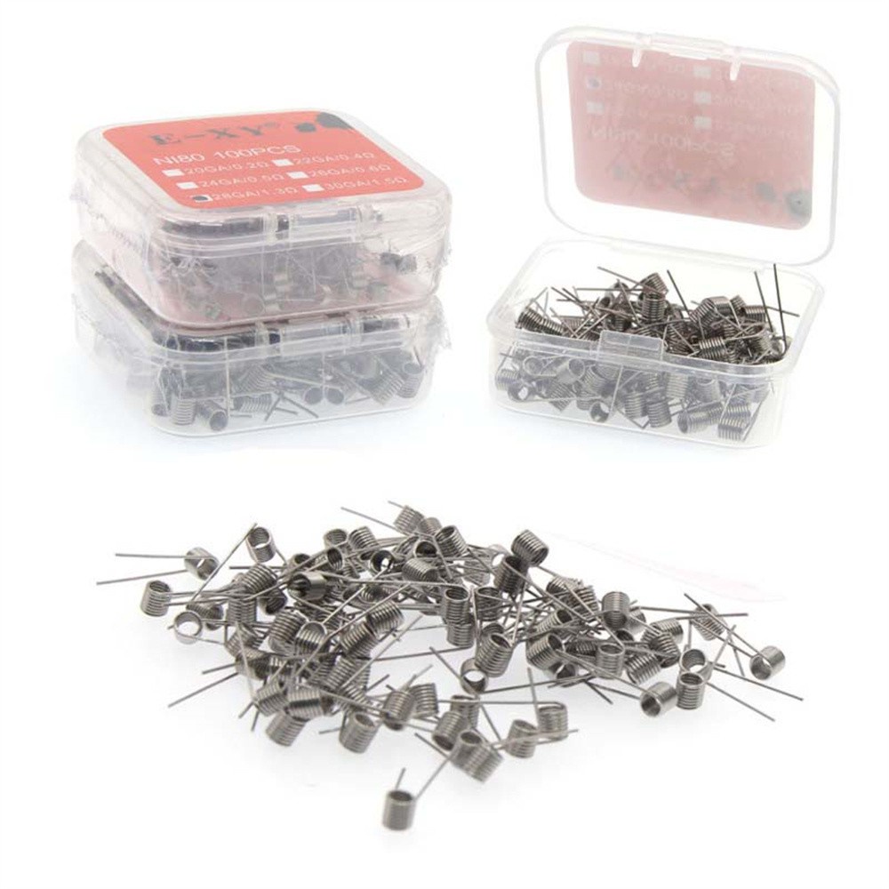 Set 100 Cuộn Dây Chịu Nhiệt 22 24 26 28 30 Lõi Ni80 Clapton Diy