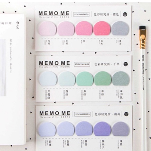 Miếng Dán Ghi Chú Nhiều Màu Sắc Sáng Tạo Độc Đáo
