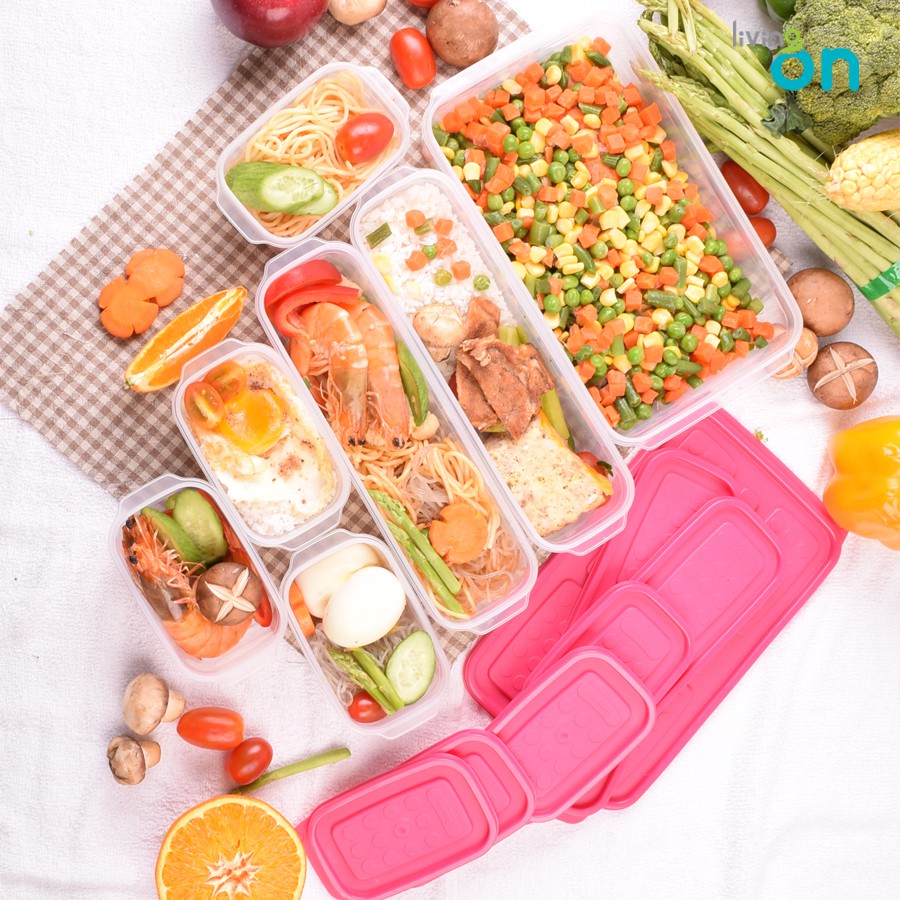 Combo 7 hộp nhựa đựng thực phẩm set 05