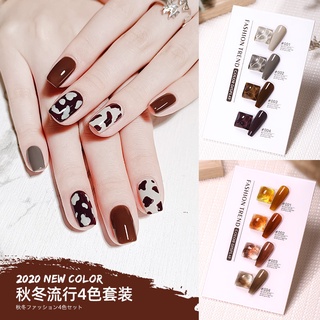 Sơn móng tay mới Elano-2021-Bộ sơn móng tay nhỏ 4 màu-cho tiệm làm móng tay-đèn chiếu sơn móng tay-sơn móng tay