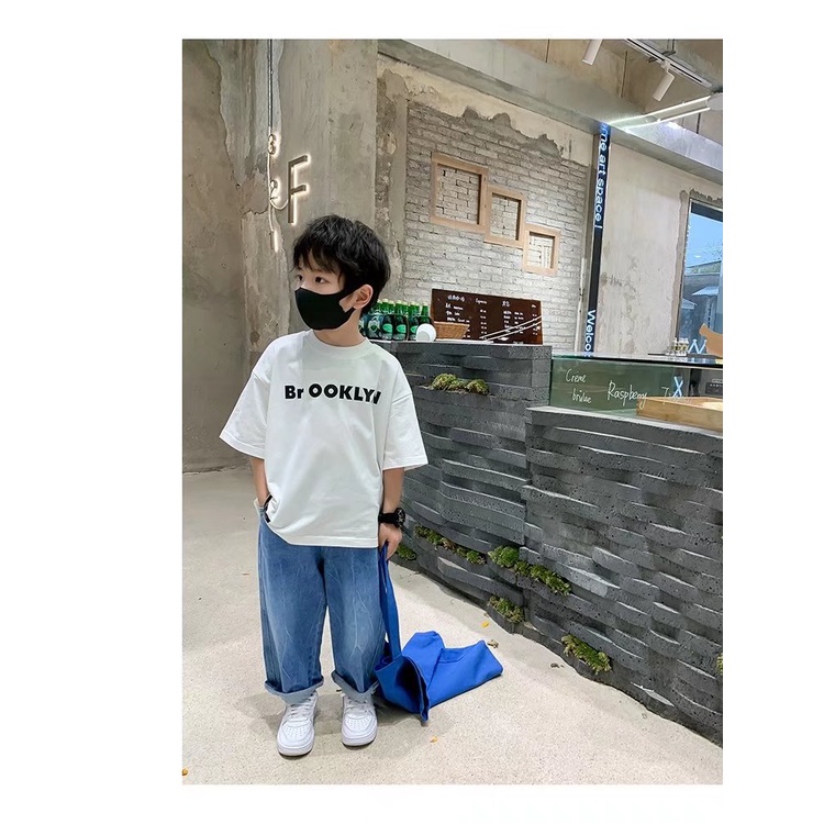 Áo Thun Tay Ngắn Cổ Tròn In Hình Thời Trang Mùa Thu 2022 Mới Cho Bé Trai