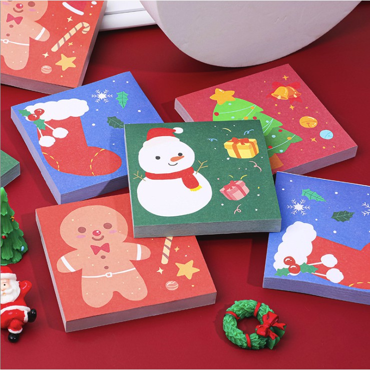 Giấy Noted/ Ghi Chú 50 Tờ Giáng Sinh Noel Dễ Thương