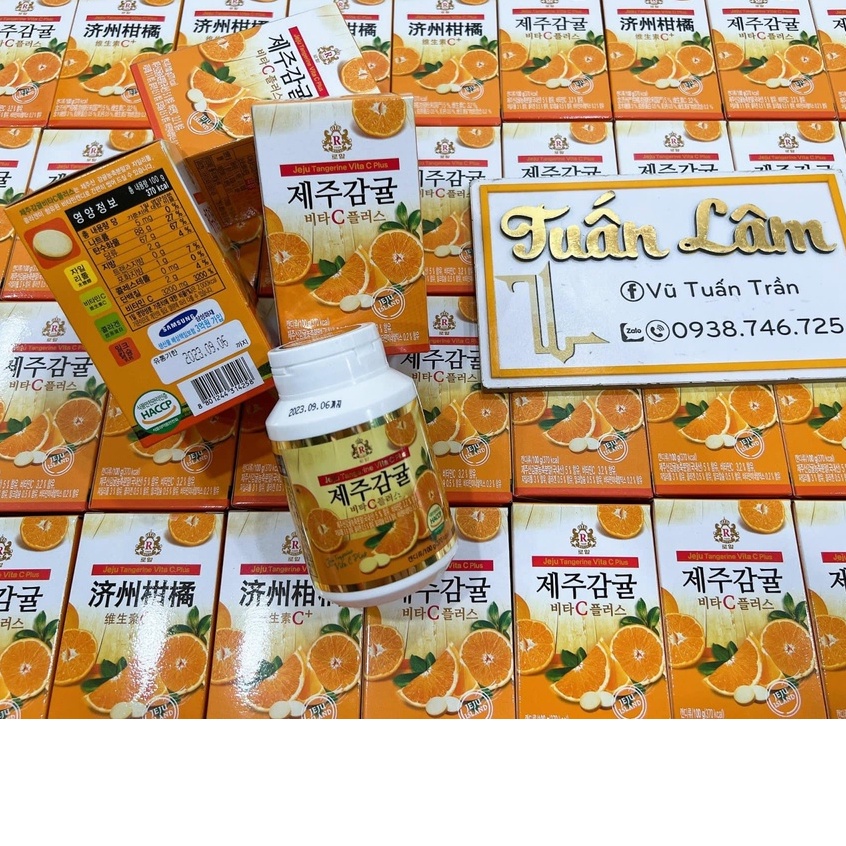 KẸO NGẬM BỔ SUNG VITAMIN C JEJU TANGERINE VITA C PLUS 100G CHÍNH HÃNG - 11385