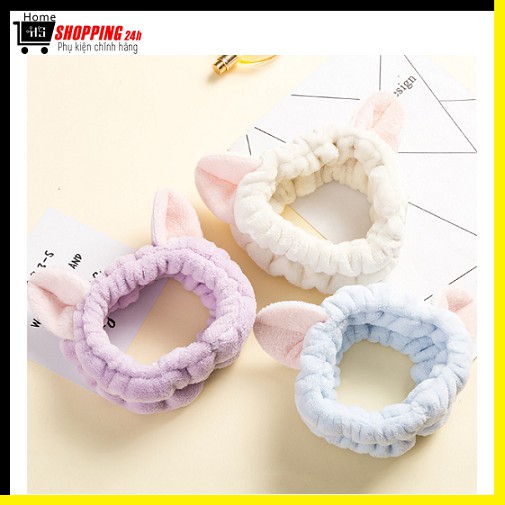 Băng Đô Tai Mèo 3D Dày Vải Mịn - Băng Đô Tai Mèo Chất Liệu Cao Cấp