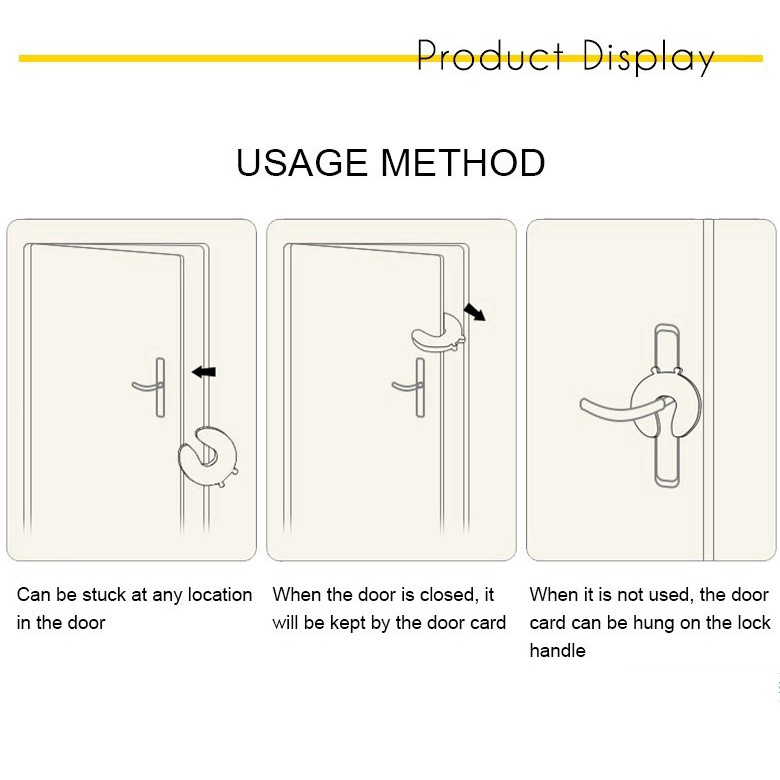 [Mới] Thẻ Chặn Cửa An Toàn Hình Động Vật Dễ Thương Chăm Sóc Trẻ Sơ Sinh