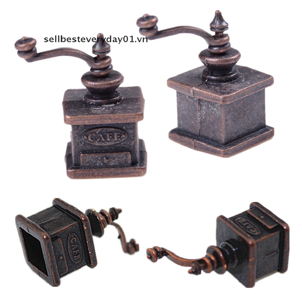 Máy Xay Cà Phê Mini Tỉ Lệ 1 / 12 Trang Trí Nhà Búp Bê