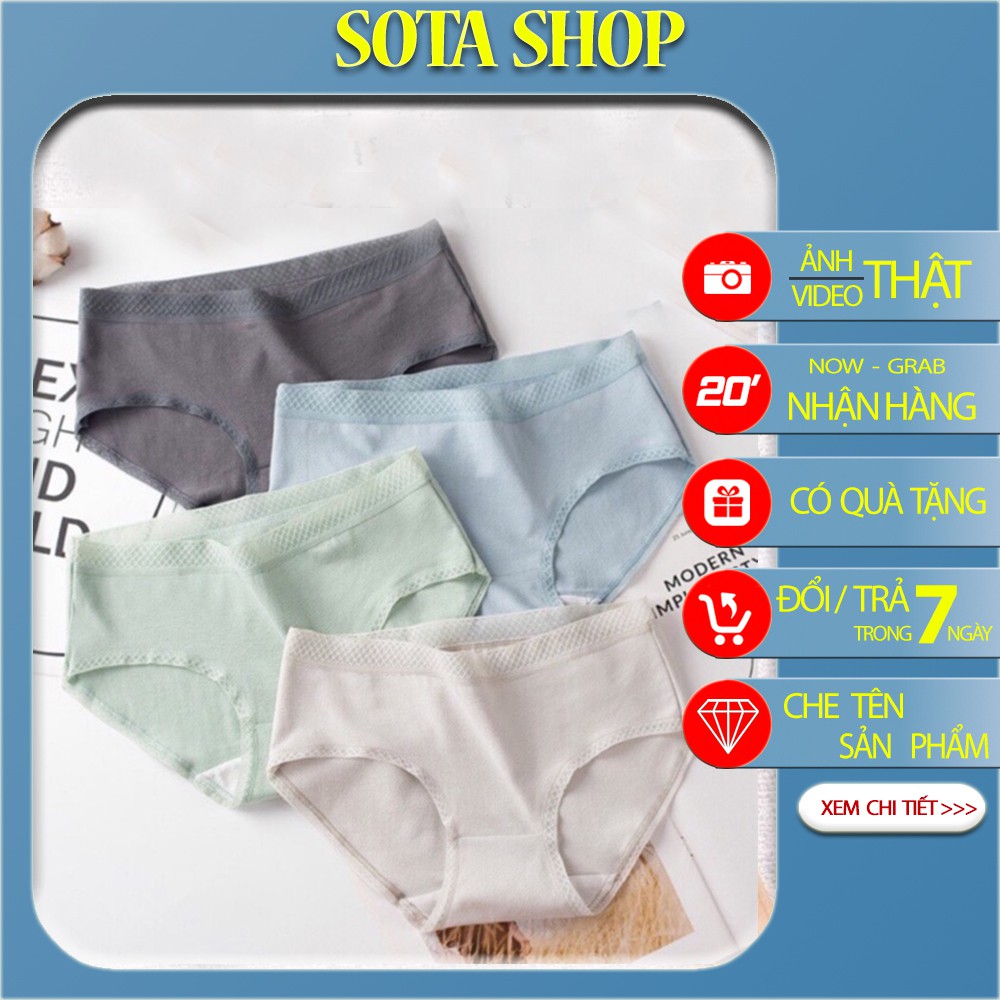 Quần Lót Cotton Không Đường May Kháng Khuẩn mã QL03